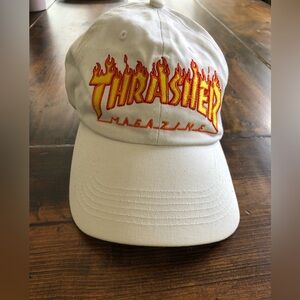 Thrasher Magazine White & Red Dad Hat